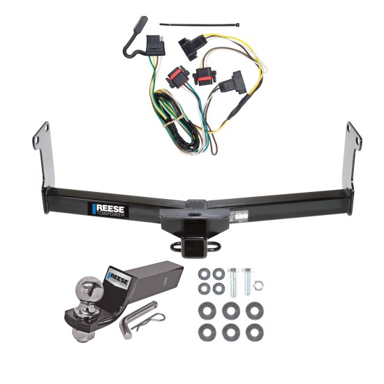 Reese Trailer Tow Hitch For 05-11 Dodge Dakota RAM Mitsubishi Raider Complete Package w/ Wiring and 2" Ball