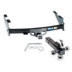 Reese Trailer Tow Hitch Receiver For 97-04 Ford F150 Styleside Flareside w/Tri-Ball Triple Ball 1-7/8" 2" 2-5/16"