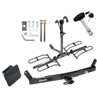 Trailer Tow Hitch For 93-04 Volvo 580 C70 S70 V70 Platform Style 2 Bike Rack Hitch Lock and Cover