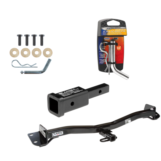 Trailer Tow Hitch For 98-03 Toyota Sienna w/ 2" Adapter and Pin/Clip