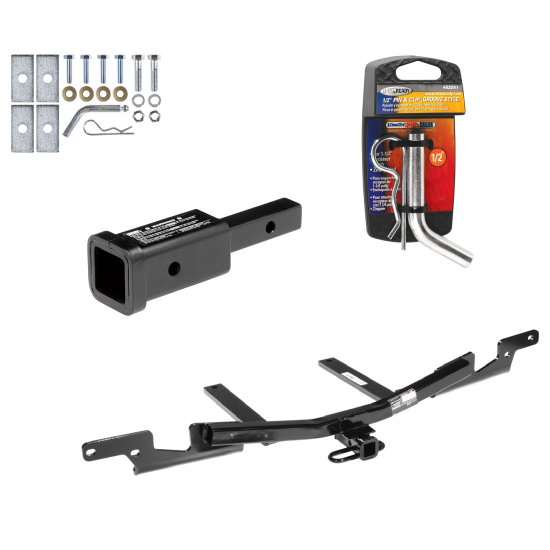 Trailer Tow Hitch For 07-12 Toyota Camry Sedan Lexus ES350 w/ 2" Adapter and Pin/Clip