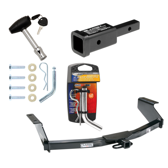 Trailer Tow Hitch For 08-12 Jeep Liberty w/ 2" Adapter and Pin/Clip