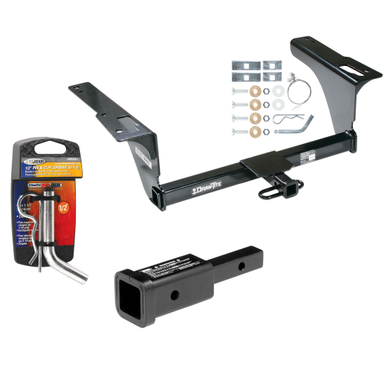 Trailer Tow Hitch For 10-19 Subaru Outback Wagon 10-19 Legacy Sedan w/ 2" Adapter and Pin/Clip