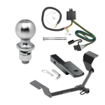 Trailer Tow Hitch For 17-21 Honda CR-V Class 2 Complete Package w/ Wiring Draw Bar Kit and 2" Ball