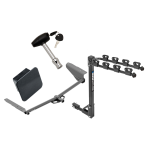 Trailer Tow Hitch w/ 4 Bike Rack For 18-23 Honda Odyssey Class 2 tilt away adult or child arms fold down carrier w/ Lock and Cover