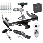 Trailer Tow Hitch For  85-86 88-91 Chevy GMC C/K w/ 8' Bed Deluxe Package Wiring 2" Ball and Lock