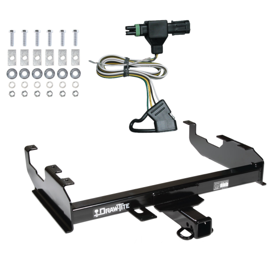 Trailer Tow Hitch For  85-86 88-91 Chevy GMC C/K w/ 8' Bed w/ Wiring Harness Kit