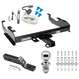 Trailer Tow Hitch For  63-78 Chevy GMC C/K Ford F-100 F-250 F-350 99-00 Ford 69-75 International Complete Package w/ Wiring and 1-7/8" Ball