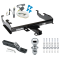 Trailer Tow Hitch For  63-78 Chevy GMC C/K Ford F-100 F-250 F-350 99-00 Ford 69-75 International Complete Package w/ Wiring and 1-7/8" Ball