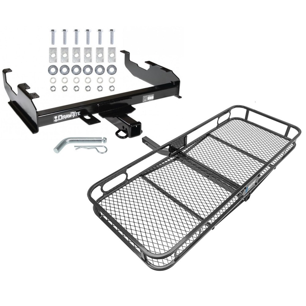 Trailer Tow Hitch For 63-00 GMC Chevy C/K Pickup Ford F150 F250 F350 F450 Basket Cargo Carrier Platform w/ Hitch Pin