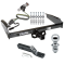 Trailer Tow Hitch For 87-96 Ford F-150 F-250 F-250 97 F-250 F-350 HD Complete Package w/ Wiring and 1-7/8" Ball