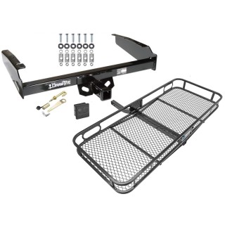  Trailer Tow Hitch For 80-97 Ford F-100 F-150 F-250 F-350 Basket Cargo Carrier Platform Hitch Lock and Cover