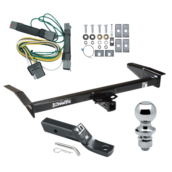 Trailer Tow Hitch For 92-97 Ford Crown Victoria Mercury Grand Marquis Complete Package w/ Wiring and 1-7/8" Ball