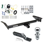 Trailer Tow Hitch For 98-09 Ford Crown Victoria 81-11 Lincoln Town Car 98-11 Mercury Grand Marquis 03-04 Marauder Complete Package w/ Wiring and 1-7/8" Ball