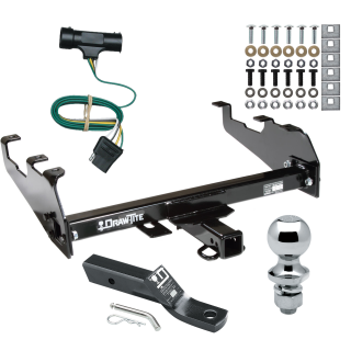 Trailer Tow Hitch For 67-84 Chevy GMC C/K w/Deep Drop Bumper Complete Package w/ Wiring and 1-7/8" Ball