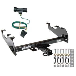 Trailer Tow Hitch For 67-84 Chevy GMC C/K w/Deep Drop Bumper w/ Wiring Harness Kit