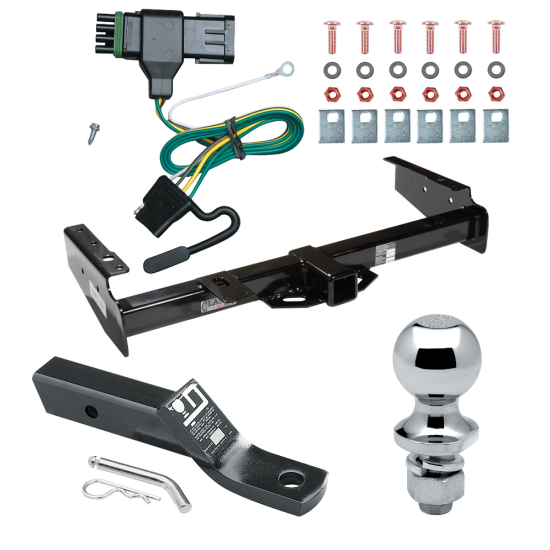 Trailer Tow Hitch For 92-00 Chevy GMC Suburban C/K Blazer Tahoe Yukon Complete Package w/ Wiring and 1-7/8" Ball