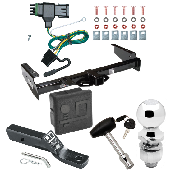 Trailer Tow Hitch For 92-00 Chevy GMC Suburban C/K Blazer Tahoe Yukon Deluxe Package Wiring 2" Ball and Lock