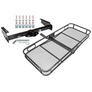 Trailer Tow Hitch For 92-00 Chevy GMC Suburban C/K 1500 2500 Yukon Denali Escalade Tahoe Blazer Basket Cargo Carrier Platform w/ Hitch Pin