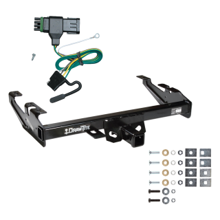 Trailer Tow Hitch For 88-00 Chevy GMC C/K C1500 C2500 C3500 K1500 K2500 K3500 w/ Wiring Harness Kit