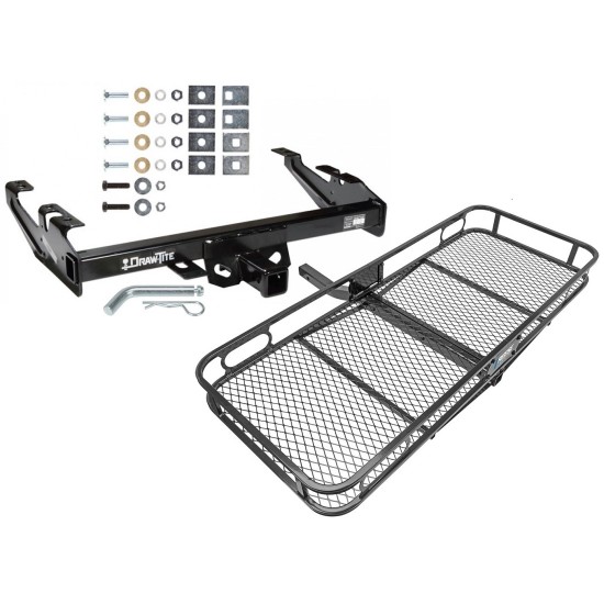 Trailer Tow Hitch For 88-00 Chevy GMC C/K 1500 2500 3500 Basket Cargo Carrier Platform w/ Hitch Pin