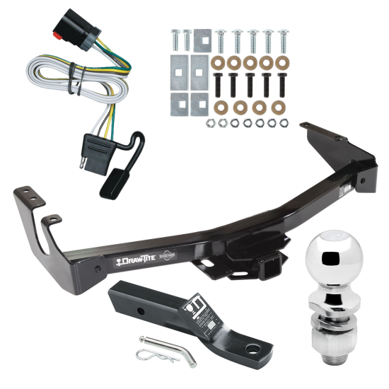 Trailer Tow Hitch For 99-00 Dodge Van Ram 1500 2500 3500 Complete Package w/ Wiring and 2" Ball