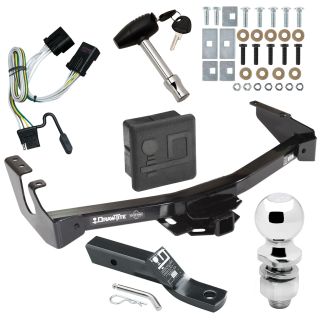 Trailer Tow Hitch For 01-03 Dodge Van Ram 1500 2500 3500 Deluxe Package Wiring 2" Ball and Lock