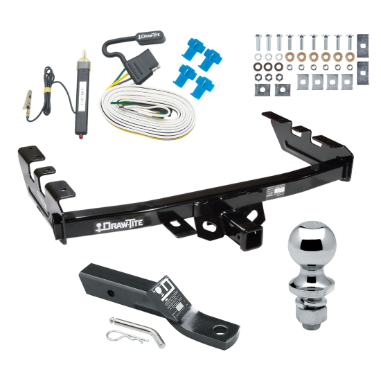 Trailer Tow Hitch For 99-07 Chevy Silverado GMC Sierra 1500 2500 Complete Package w/ Wiring and 1-7/8" Ball