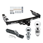 Trailer Tow Hitch For 99-07 Chevy Silverado GMC Sierra 1500 2500 Receiver w/ 1-7/8" and 2" Ball