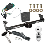 Trailer Tow Hitch For 99-05 Suzuki Grand Vitara Chevy Tracker 02-06 XL-7 Deluxe Package Wiring 2" Ball and Lock