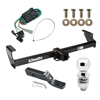 Trailer Tow Hitch For 99-05 Suzuki Grand Vitara Chevy Tracker 02-06 XL-7 Complete Package w/ Wiring and 2" Ball