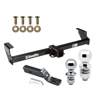 Trailer Tow Hitch For 99-05 Suzuki Grand Vitara Chevy Tracker 02-06 XL-7 Receiver w/ 1-7/8" and 2" Ball