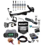 Trailer Hitch w/ Tekonsha Prodigy P3 Brake Control For 03-07 Chevy Silverado GMC Sierra 2500 HD 3500 w/ Plug Play Wiring 2" 2- 5/16" Ball 2" Drop Mount 7-Way Pin Blade RV Controller Class 4