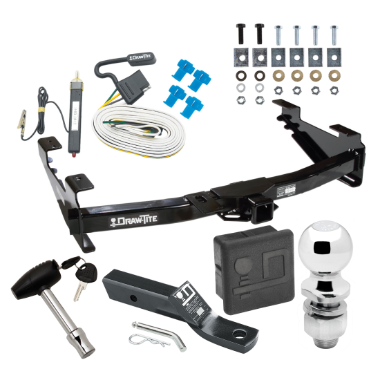 Trailer Tow Hitch For 01-07 Chevy Silverado GMC Sierra 2500 HD 3500 Complete Package w/ Wiring and 2" Ball