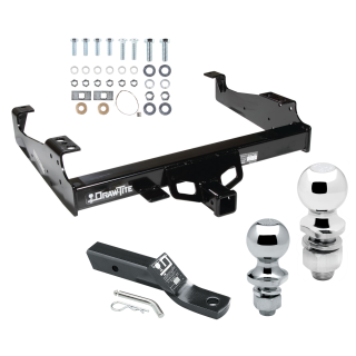 Trailer Tow Hitch For 99-23 F-450 F-550 99-00 F-350 Super Duty Cab and Chassis Receiver w/ 1-7/8" and 2" Ball