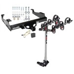 Trailer Tow Hitch For 99-23 F-450 F-550 99-00 F-350 4 Bike Rack w/ Hitch Lock and Cover