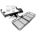 Trailer Tow Hitch For 99-23 F-450 F-550 99-00 F-350 Basket Cargo Carrier Platform w/ Hitch Pin