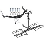 Trailer Tow Hitch For 04-15 Nissan Titan All Styles Platform Style 2 Bike Rack w/ Anti Rattle Hitch Lock