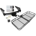 Trailer Tow Hitch For 97-03 F-150 2004 Heritage Flareside Styleside Supercrew F-250 Styleside Basket Cargo Carrier Platform Hitch Lock and Cover