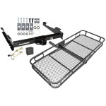 Trailer Tow Hitch For 00-06 Chevy Suburban GMC Yukon XL 1500 2500 Basket Cargo Carrier Platform Hitch Lock and Cover