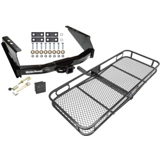 Trailer Tow Hitch For 99-16 Ford F-250 F-350 Super Duty Basket Cargo Carrier Platform Hitch Lock and Cover