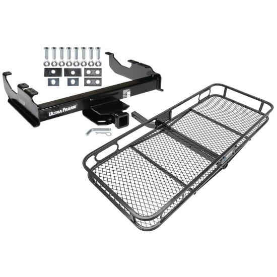 Trailer Tow Hitch For 63-23 Chevy Silverado GMC Sierra 3500 C/K Series Basket Cargo Carrier Platform w/ Hitch Pin