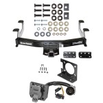 Class 5 Trailer Hitch w/ Wiring Kit For 11-14 Chevy Silverado GMC Sierra 2500 3500 HD 7-Way Pin Blade RV 4-Flat Plug Harness Light w/ Bracket