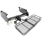 Trailer Tow Hitch For 99-21 Ford F350 F450 F550 Super Duty Basket Cargo Carrier Platform Hitch Lock and Cover