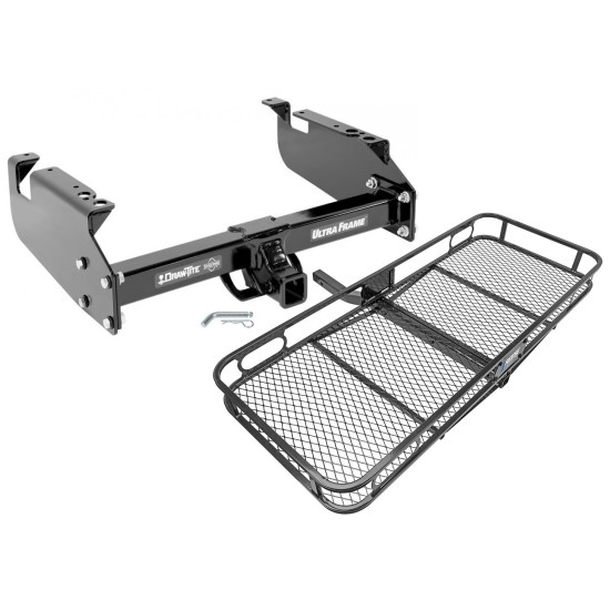 Trailer Tow Hitch For 99-21 Ford F350 F450 F550 Super Duty Basket Cargo Carrier Platform w/ Hitch Pin