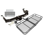 Trailer Tow Hitch For 00-14 Ford E-150 E-250 E-350 Econoline Basket Cargo Carrier Platform Hitch Lock and Cover