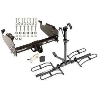 Trailer Hitch For 63-24 Ford GMC Chevrolet Dodge Ram Platform Style 2 Bike Rack Hitch Lock and Cover