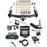 Class 5 Trailer Hitch w/ Tekonsha Prodigy P3 Brake Control For 15-19 Chevy Silverado GMC Sierra 2500 3500 HD w/ Plug Play Wiring 2- 5/16" Ball 2" Drop Mount 7-Way Pin Blade RV Controller