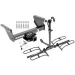 Trailer Tow Hitch For 13-21 RAM 3500 4500 5500 Cab & Chassis Platform Style 2 Bike Rack w/ Anti Rattle Hitch Lock