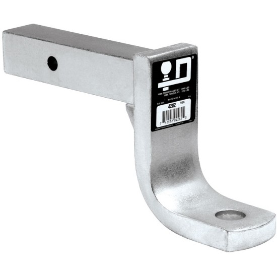 Ball Mount Draw-Bar 12000 lbs 9-1/2" Long 5" Rise 6" Drop Fits 2" x 2" Trailer Hitch Receiver Zinc